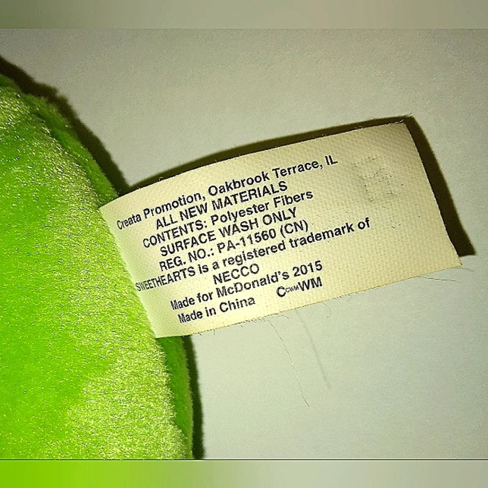 SWEETHEART LOVE PLUSH Lime Green - Picture 5 of 5